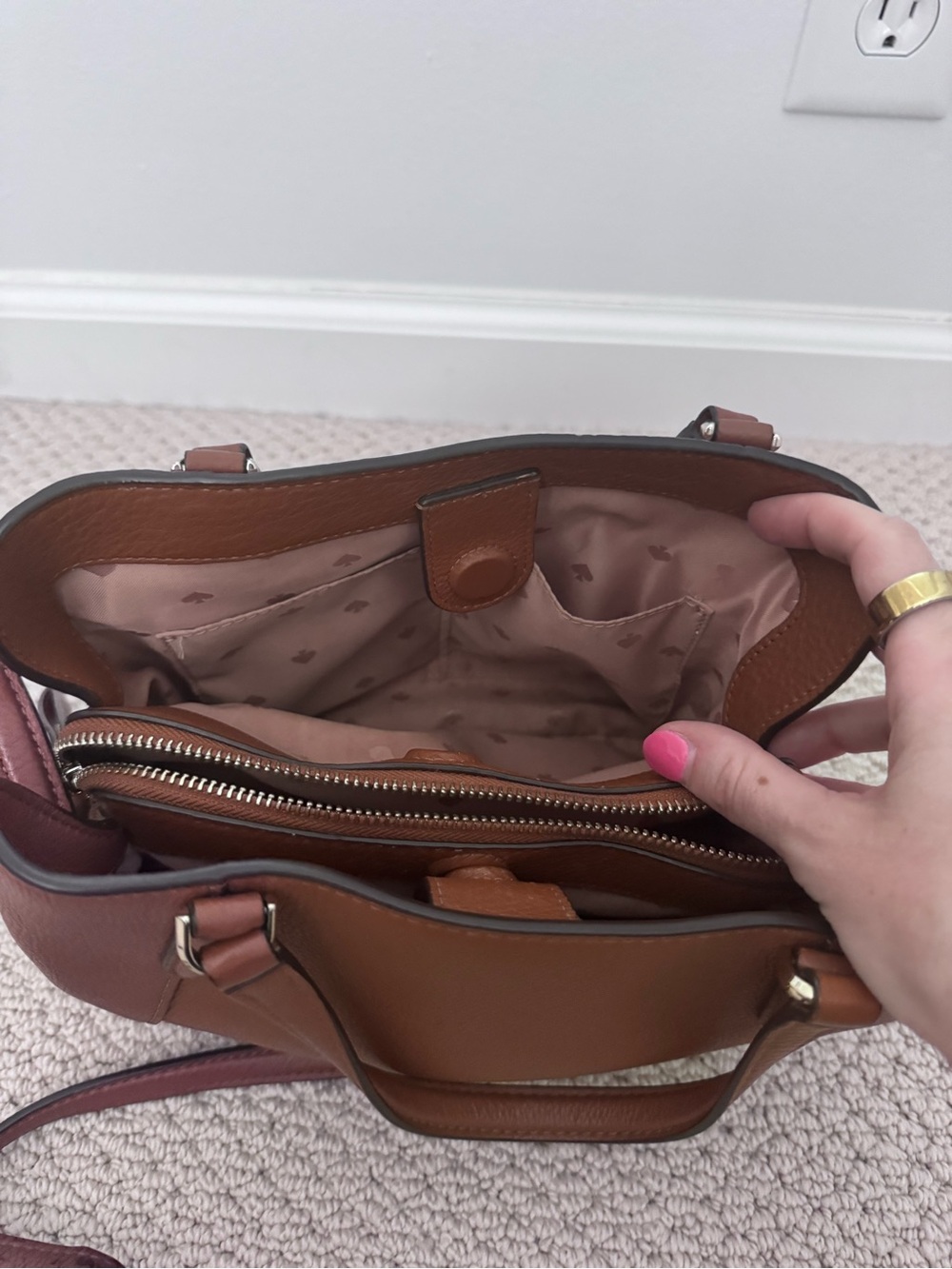 Kate Spade Jackson Medium Satchel in Chestnut Brown - Picture 5 of 5